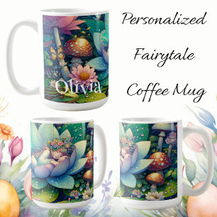 Mug Dormir sur un conte de fleurs Personnalisé