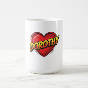Mug Dorothy Comic Pop Art Nom Coeur