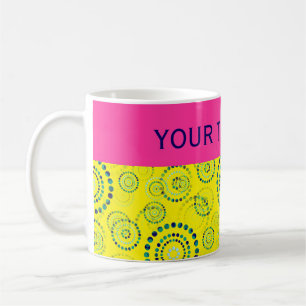 Mug Dots Circle Power Flowers II + votre backgr. & idé