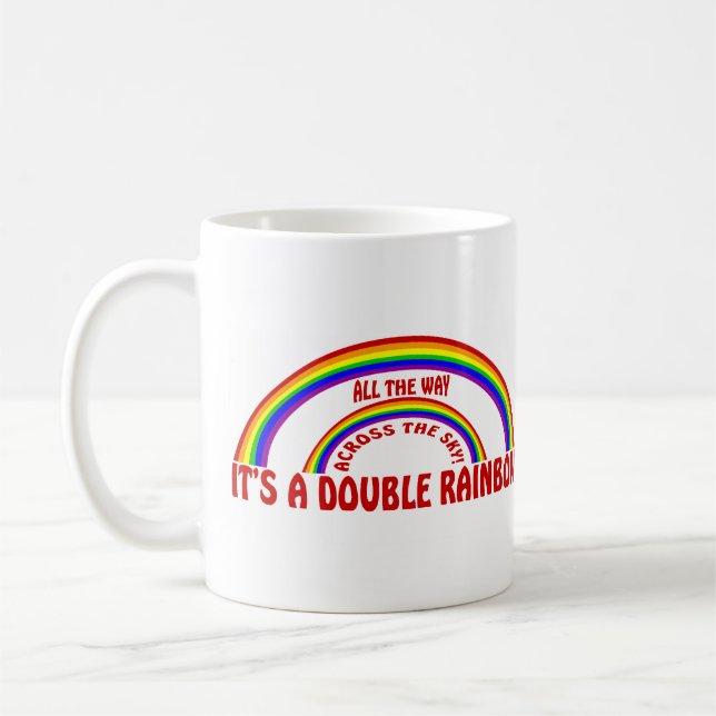 MUG DOUBLE ARC-EN-CIEL - COMPLÈTEMENT ! (Gauche)
