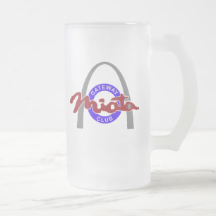 Mug double logo 10oz ou 16oz en verre dépoli