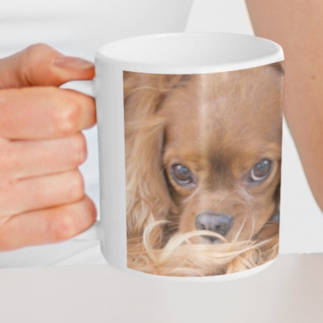 Mug Douce Ruby Cavalier King Charles Spaniel (Captivating gaze and timeless elegance - this mug exudes charm.)