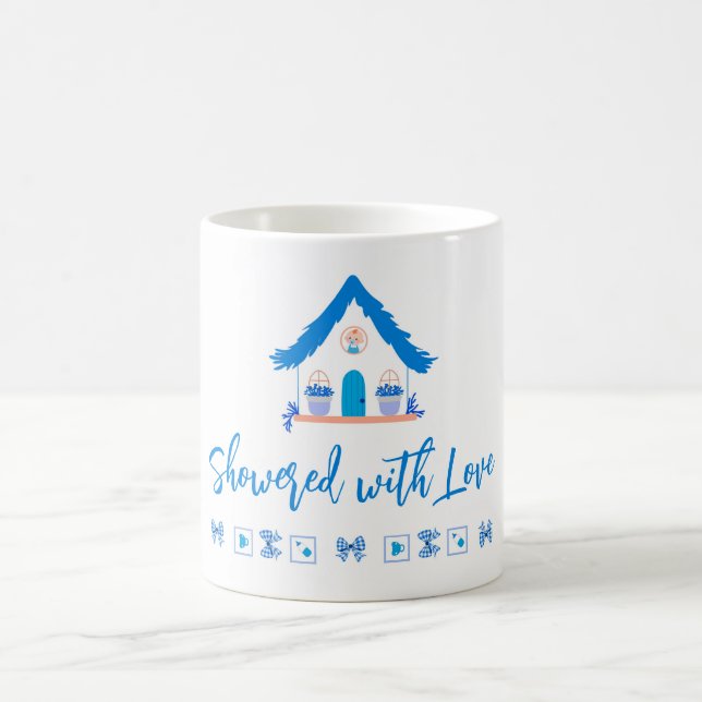 Mug Douche personnalisée avec Baby shower d'amour (Centre)