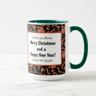 Mug Douille de Noël moche Casquette Scarf Rouge Blanc
