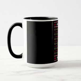 Mug Douille moche, Joli visage Père Noël, Jumper de No