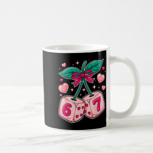 Mug Doux dés de cerise Saint-Valentin rose Kawaii 67 s
