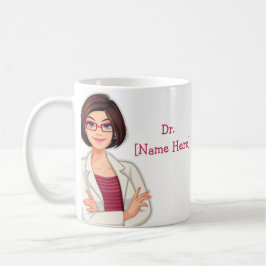 Mug Dr Nom personnalisé Meilleur docteur cadeau café M