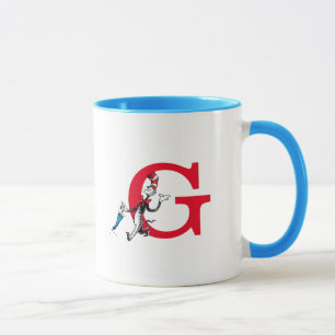 Mug Dr. Seuss Chat Chapeauté Parapluie Marche Monogram