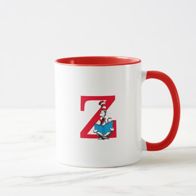 Mug Dr. Seuss Chat dans le Casquette - Lecture Monogra (Droite)