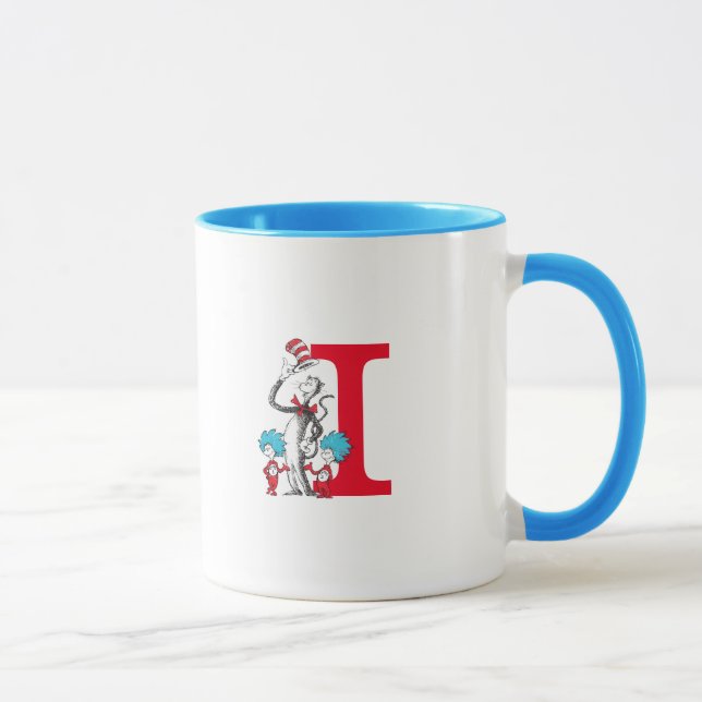 Mug Dr. Seuss Chat dans le Casquette, Thing One Monogr (Droite)