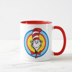 Mug Dr Seuss Chat dans le graphique de la tête du Ca