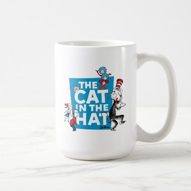 Mug Dr Seuss | Chat dans le logo du Casquette - Caract (Droite)
