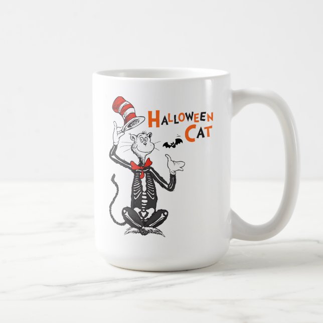Mug Dr Seuss | Chat d'Halloween en Casquette (Droite)