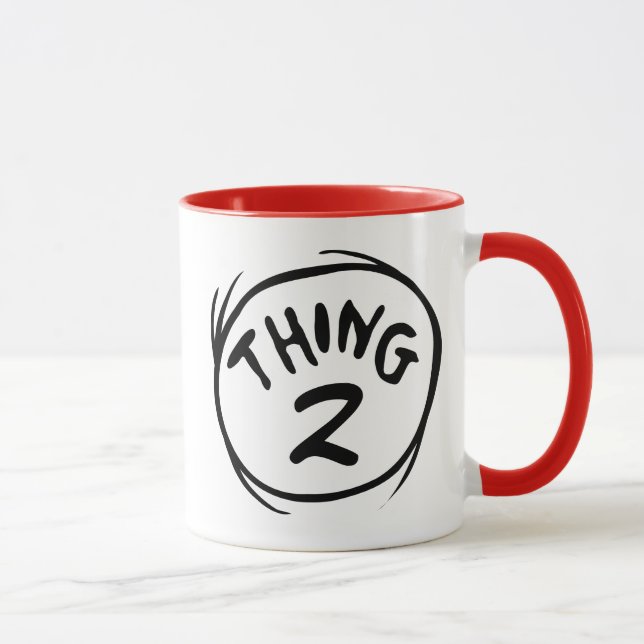 Mug Dr Seuss | Chose personnalisée Une chose deux (Droite)