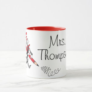 Mug Dr. Seuss Le Chat dans le Chapeau Nom Écrit