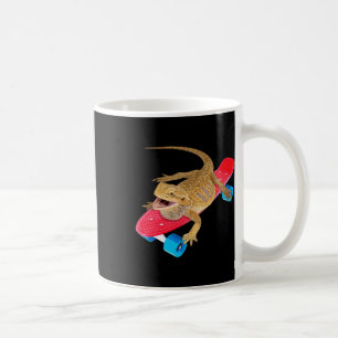 Mug Dragon barbu drôle en skateboard Pagona Lézard R