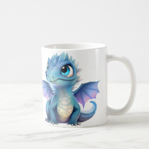 Mug Dragon bleu violet