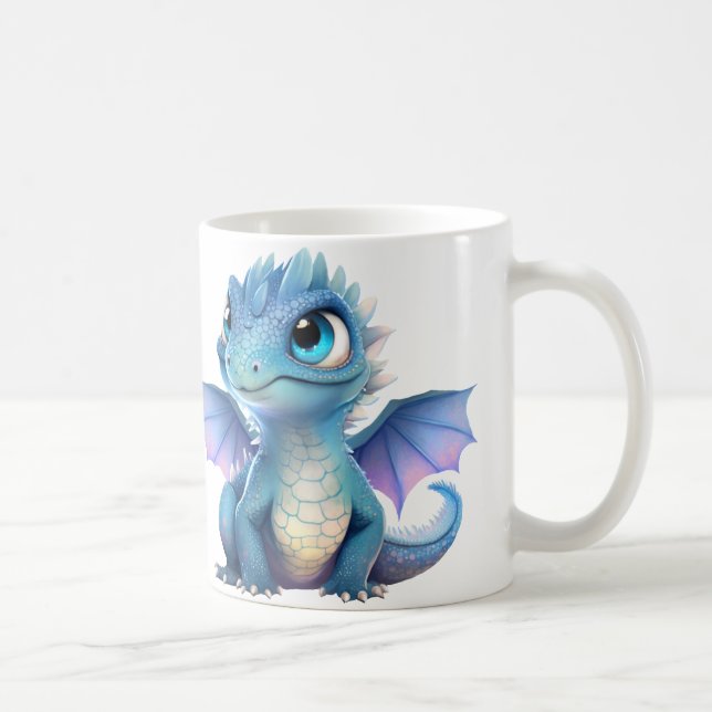 Mug Dragon bleu violet (Droite)
