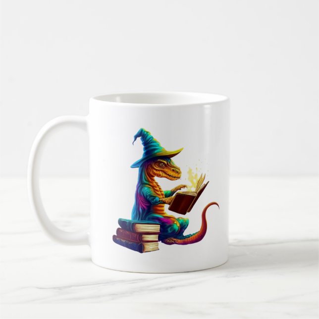 Mug Dragon Bookworm - Joli Imaginaire de lecture Lover (Gauche)