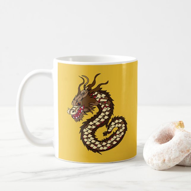 Mug Dragon chinois (Avec donut)
