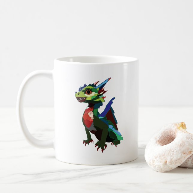 Mug Dragon coloré (Avec donut)