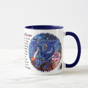 Mug Dragon cosmique azurite
