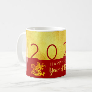 Mug Dragon de Nouvel An Chinois 2024 Red Gold 2TM