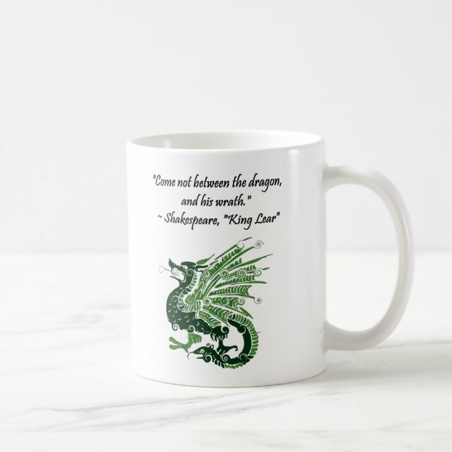 Mug Dragon et sa colère Shakespeare King Lear Dessin (Droite)