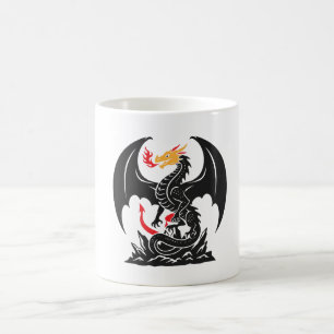 Mug Dragon Fantastique Respirant du Feu Graphique Pers