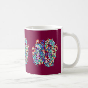 Mug dragon floral