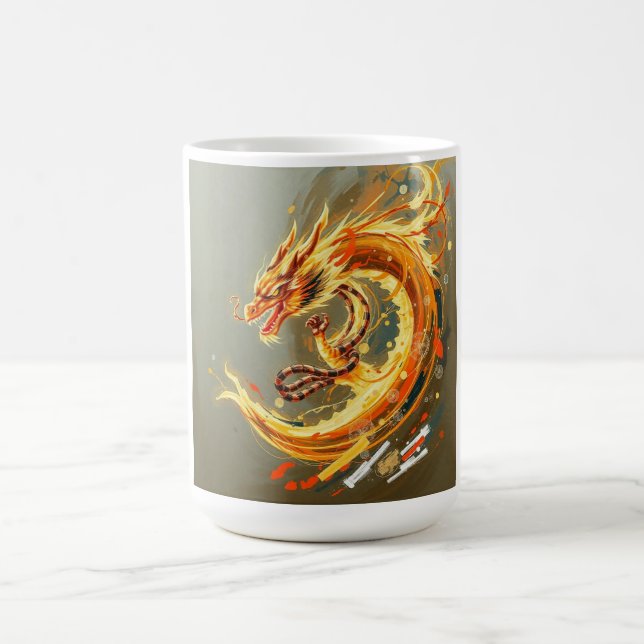 Mug Dragon Jaune Doré (Centre)