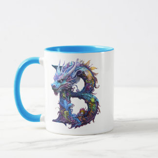 Mug Dragon mystique - lettre B