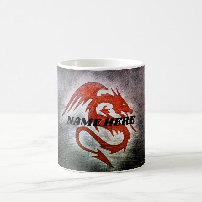 Mug Dragon rouge de nom (Centre)