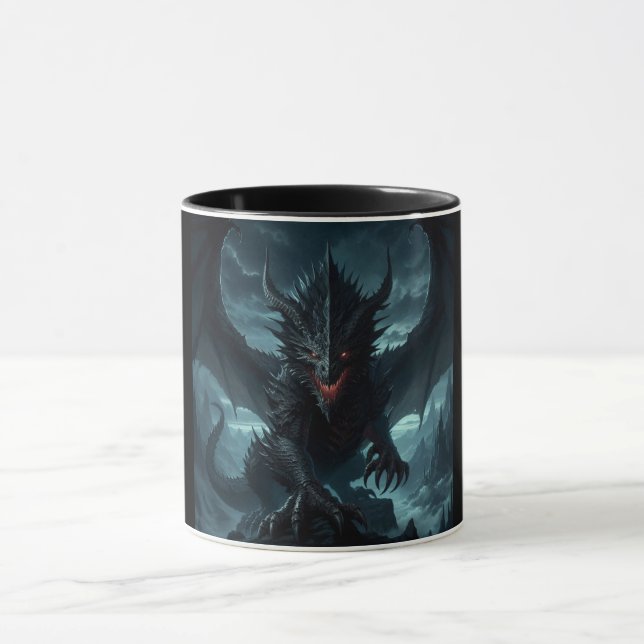 Mug Dragon sombre et médiéval (Centre)