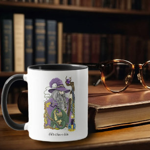 Mug Dragon Sorcier Celtique Fantastique Violet