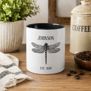 Mug Dragonche noire vintage