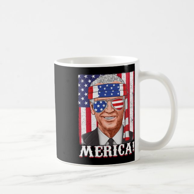 Mug Drapeau 4 juillet Joe Biden Merica USA (Droite)