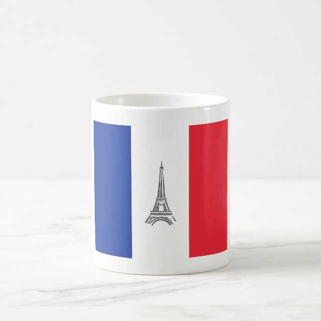 Mug Drapeau à thème Tour Eiffel (Centre)