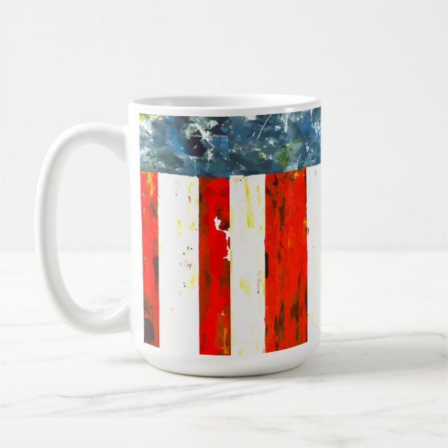 Mug Drapeau Abstrait américain (Gauche)