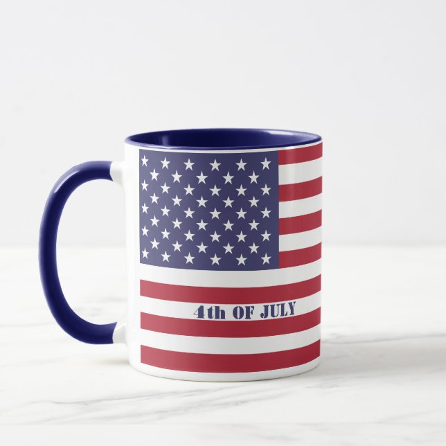 Mug Drapeau américain 4 juillet Patriotique (Gauche)
