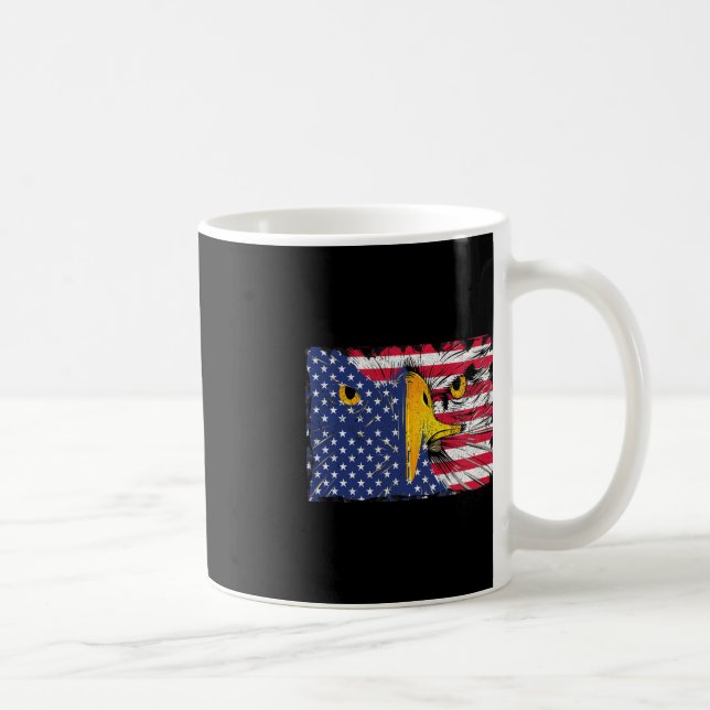 Mug Drapeau américain Bald Eagle 4 juillet (Droite)