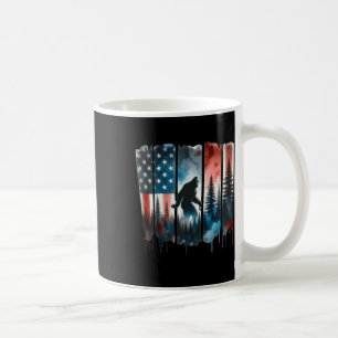 Mug Drapeau Américain Bigfoot Sasquatch Patriotique 4è