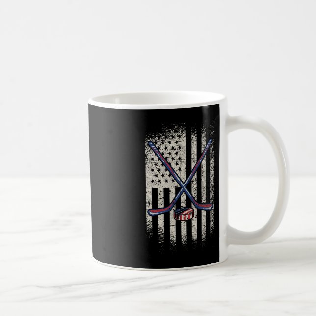 Mug Drapeau américain de hockey - Usa Ice Hockey (Droite)