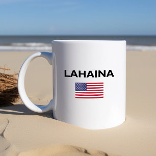 Mug Drapeau américain de Lahaina couleur claire