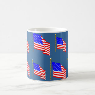 Mug Drapeau américain de ondulation