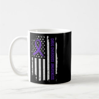 Mug Drapeau américain de sensibilisation au surdosage
