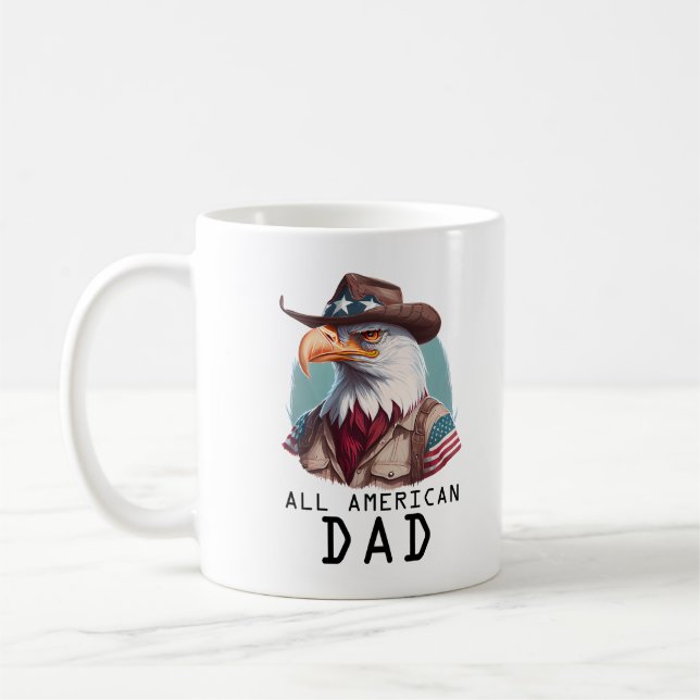 Mug Drapeau américain de tous les 4 juillet américains (Gauche)