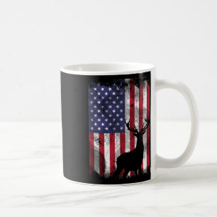 Mug Drapeau américain Deer Elk chasse Usa Patriotic Hu
