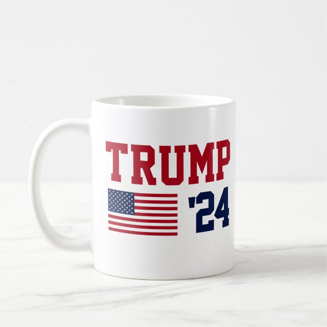 Mug Drapeau américain Donald Trump 2024 (Gauche)
