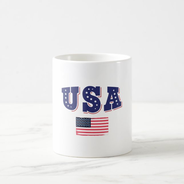 Mug Drapeau américain du maillot de football américain (Centre)